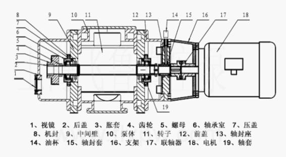 羅茨真空泵內(nèi)部結(jié)構(gòu)圖